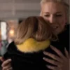 Shop Ted Lasso S3 Juno Temple Black and Yellow Fur Jacket webp