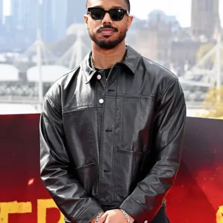 Sinners Michael B Jordan Black Leather Jacket
