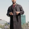 Sinners Michael B Jordan Brown Leather Coat Front