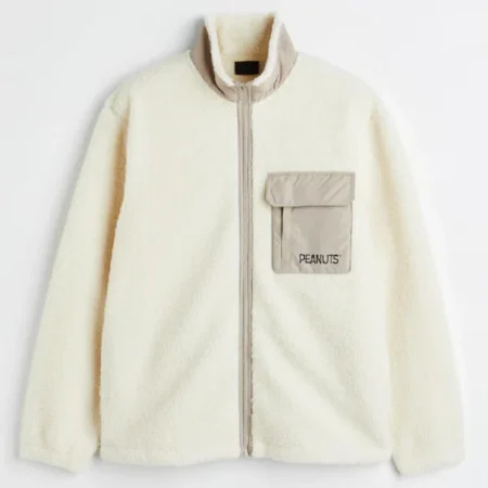 Snoopy Peanuts Fleece Jacket Front