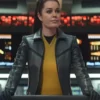 Star Trek Strange New Worlds Grey and Black Leather Jacket