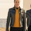 Star Trek Strange New Worlds Leather Jacket Front