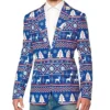 SuitMeister Blue Christmas Blazer