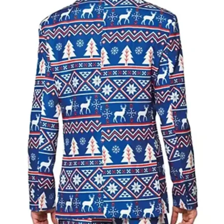 SuitMeister Blue Christmas Blazer For Sale