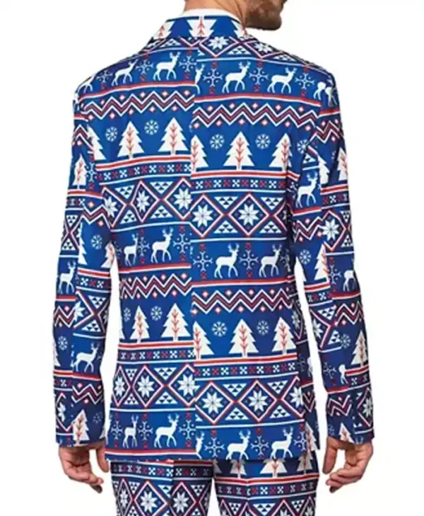 SuitMeister Blue Christmas Blazer For Sale