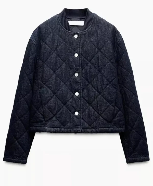 Sullivans Crossing S03 Morgan Kohan Blue Quilted Jacket webp