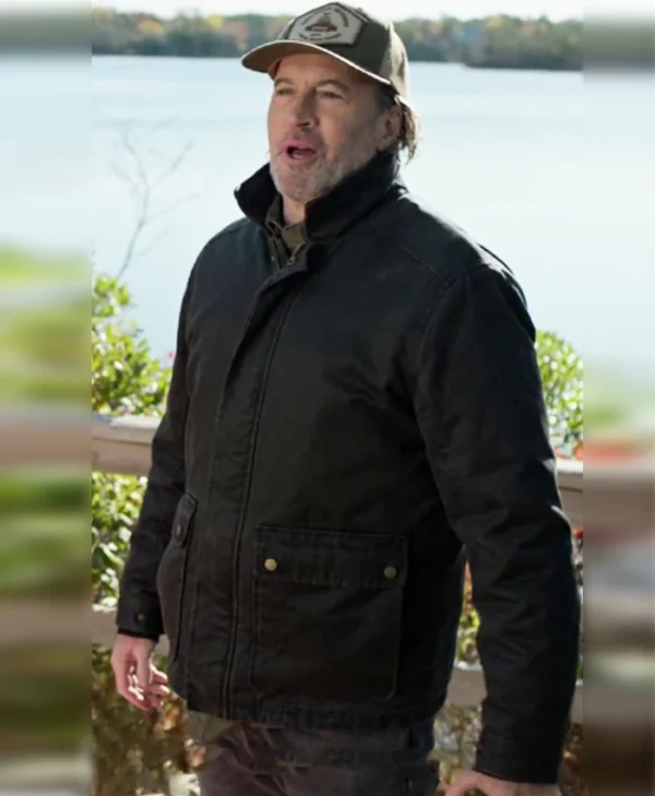 Sullivans Crossing S03 Scott Patterson Black Cotton Jacket webp