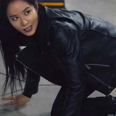 TV Series Twelve Mi Reu Black Biker Leather Jacket