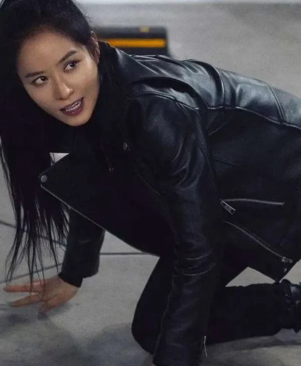 TV Series Twelve Mi Reu Black Biker Leather Jacket