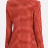 Taylor Kelly Tv Series 9 1 1 Season 5 Episode 10 Megan West Pink Houndstooth Print Blazer webp