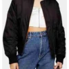 Ted Lasso S01 Juno Temple Black Bomber Jacket webp