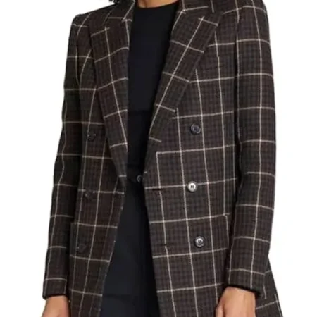 Ted Lasso S03 Bex Black Plaid Blazer webp