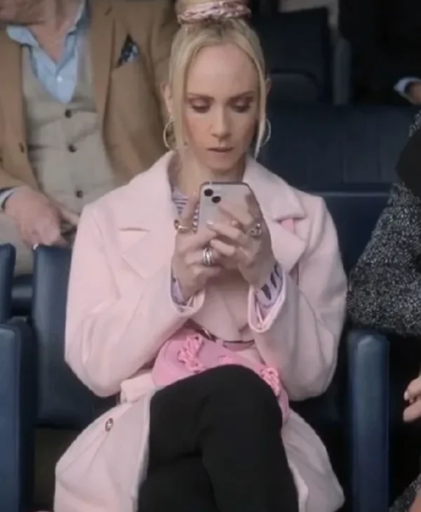 Ted Lasso S03 Juno Temple Pink Coat webp