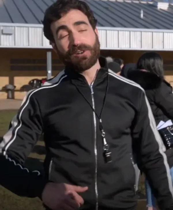 Ted Lasso S2 Brett Goldstein Bomber Black Jacket webp