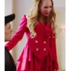 Ted Lasso S2 Keeley Pink Heart Button Wool Blazer webp