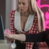 Ted Lasso Season 3 Keeley Jones Red Checked Cropped Jacket webp
