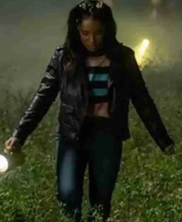 Teen Monica TV Series The Way Home S01 Monique Jasmine Paul Black Leather Jacket