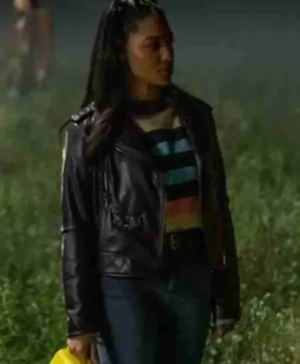 Teen Monica The Way Home S01 Black Leather Jacket