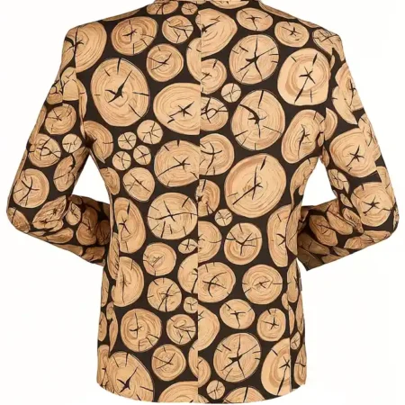 The Christmas Morning Wood Print Holiday Blazer For Sale