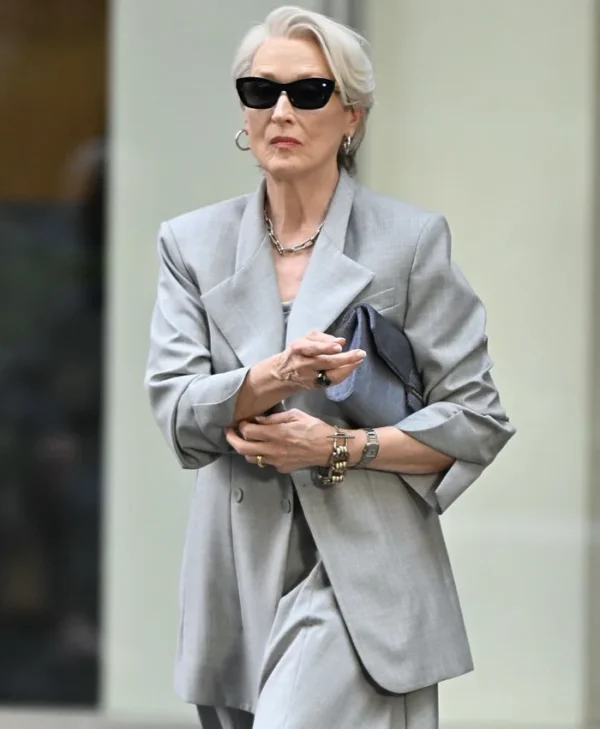 The Devil Wears Prada 2 Meryl Streep Grey Blazer
