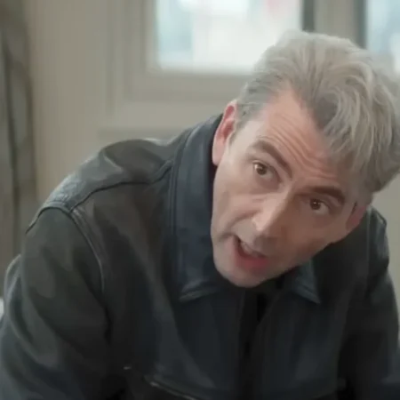 The Hack David Tennant Black Leather Jacket Side