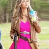 The Hunting Wives S01 Alexandria DeBerry Brown Jacket