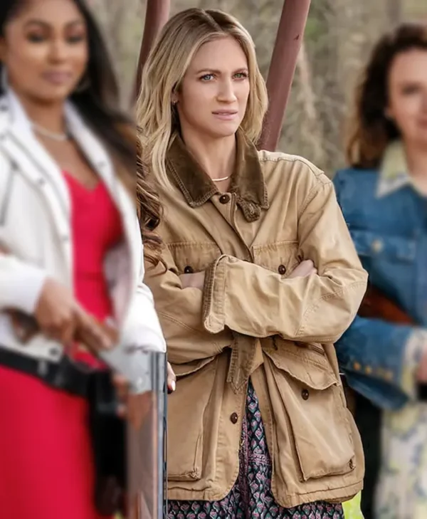 The Hunting Wives S01 Brittany Snow Brown Jacket