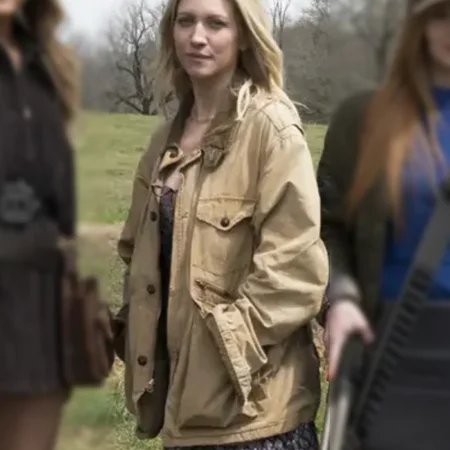 The Hunting Wives S01 Brittany Snow Brown Jacket Side