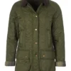 The Hunting Wives S01 Jaime Ray Newman Green Quilted Jacket