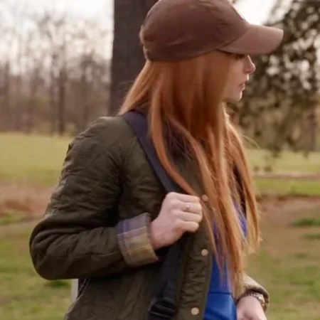 The Hunting Wives S01 Jaime Ray Newman Quilted Jacket Side