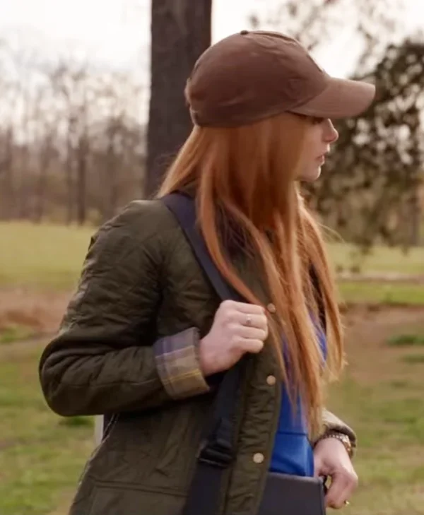 The Hunting Wives S01 Jaime Ray Newman Quilted Jacket Side
