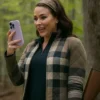 The Hunting Wives S01 Katie Lowes Plaid Quilted Jacket