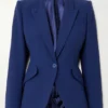 The Hunting Wives S01 Malin Akerman Midnight Blue Blazer