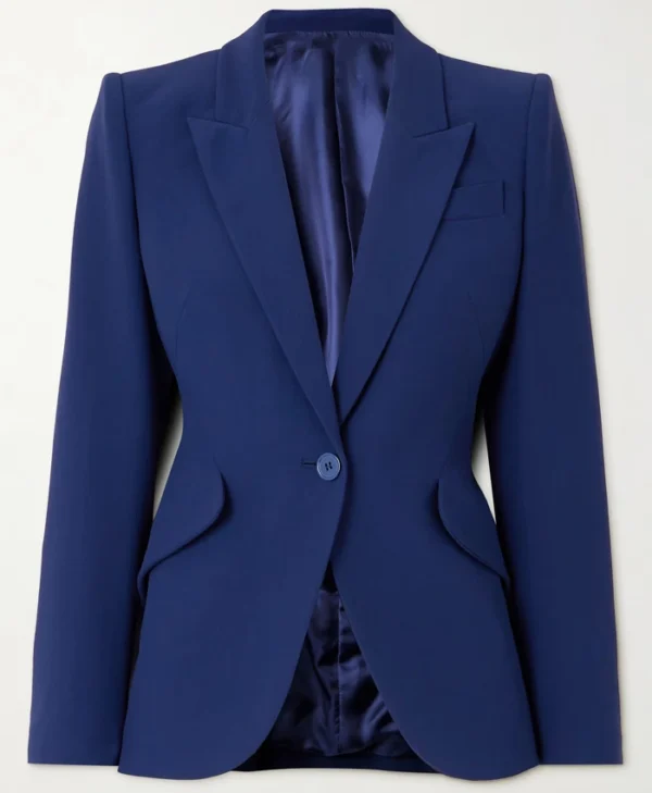 The Hunting Wives S01 Malin Akerman Midnight Blue Blazer