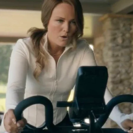 The Hunting Wives S01 Malin Akerman White Fleece Jacket