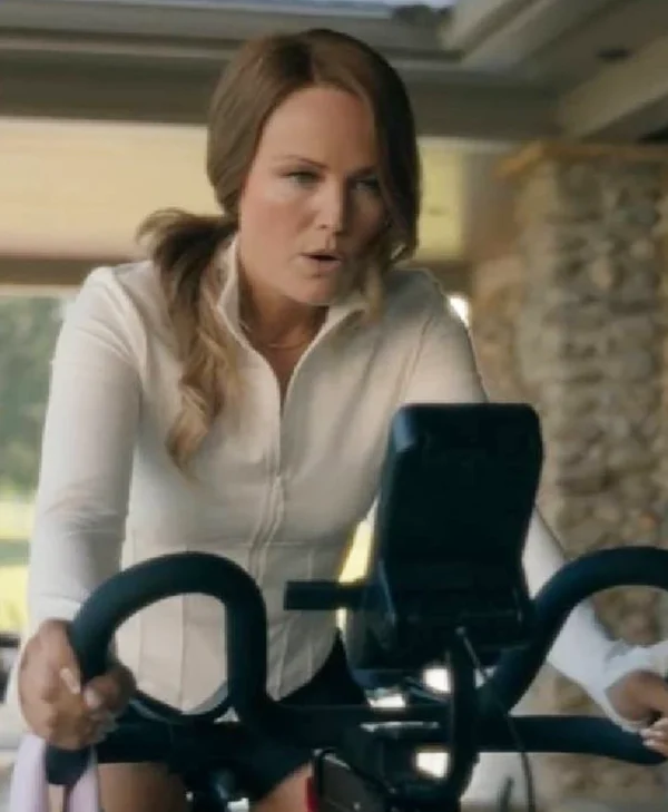 The Hunting Wives S01 Malin Akerman White Fleece Jacket