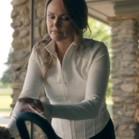 The Hunting Wives S01 Malin Akerman White Jacket
