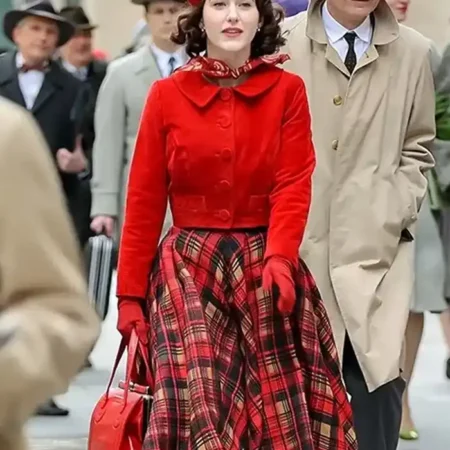 The Marvelous Mrs Maisel S05 Rachel Brosnahan Red Jacket