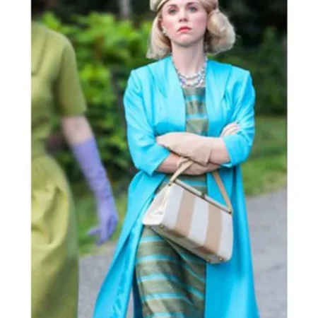 The Marvelous Mrs. Maisel Imogene Cleary Blue Long Coat