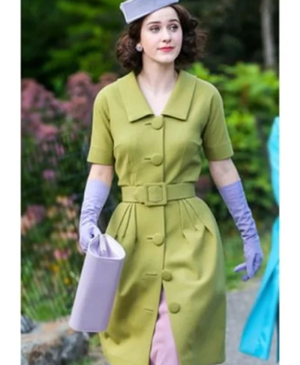 The Marvelous Mrs Maisel Mid Length Green Coat
