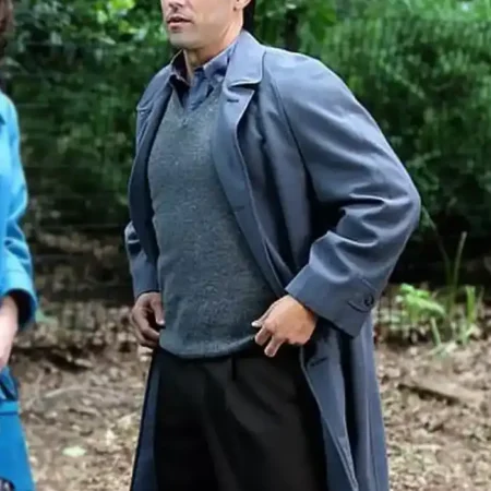 The Marvelous Mrs. Maisel Milo Ventimiglia Grey Cotton Coat