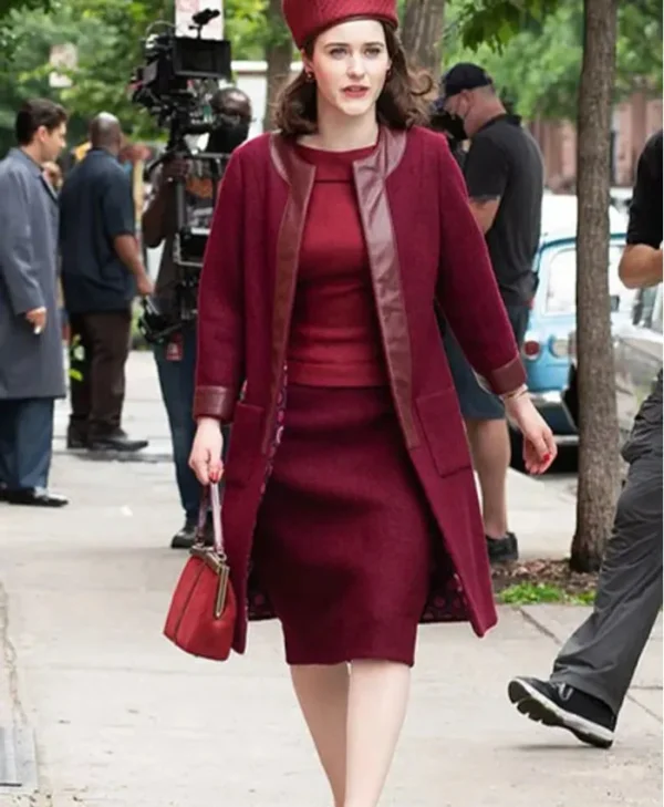 The Marvelous Mrs Maisel Miriam Midge S04 Maroon Coat