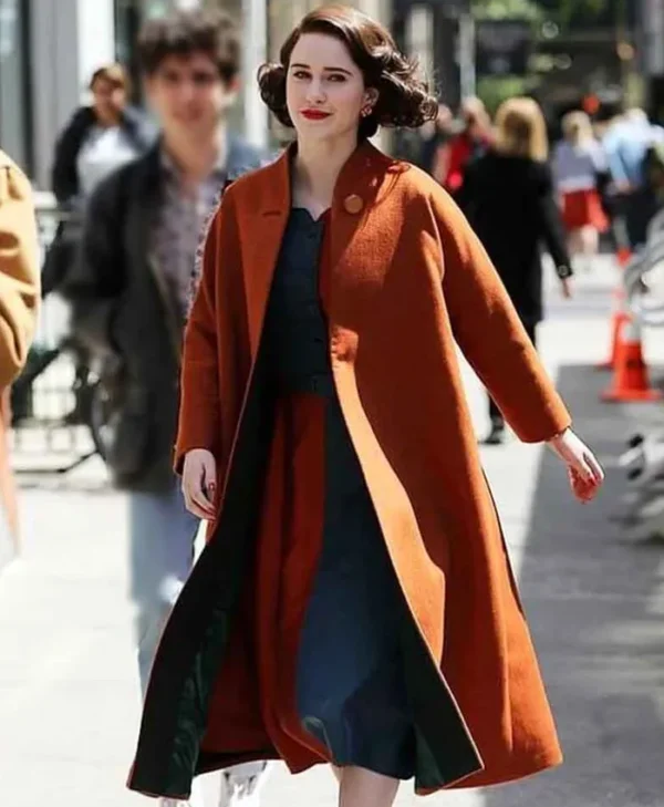 The Marvelous Mrs Maisel Miriam Orange Long Coat