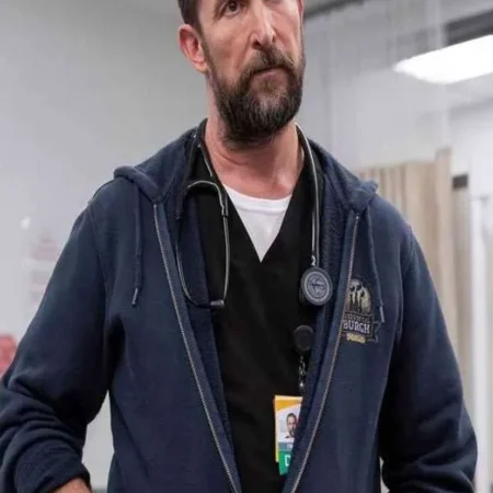 The Pitt 2025 Dr Michael Robinavitch Blue Hoodie