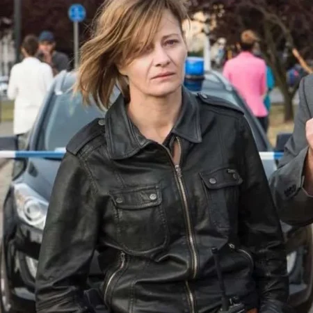 The Plagues of Breslau Helena Black Leather Jacket