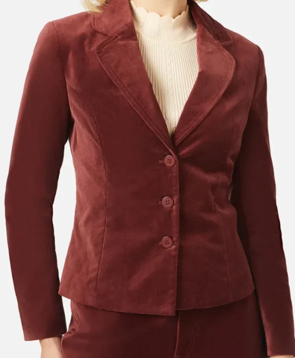 The Twelve S03 Hanah Tayeb Velvet Blazer Side