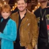 The Voice S28 Michael Buble Brown Suede Jacket