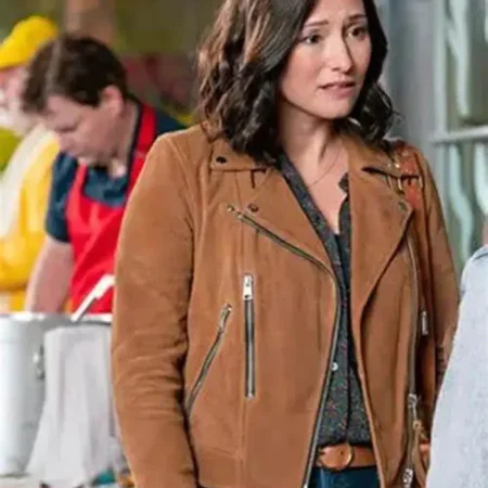 The Way Home Kat Landry Brown Leather Jacket