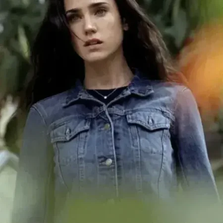 Top Gun Maverick Jennifer Connelly Blue Denim Trucker Jacket