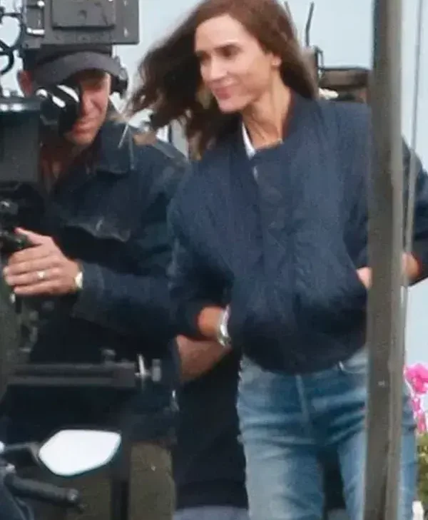 Top Gun Maverick Jennifer Connelly Cotton Quilted Navy Jacket
